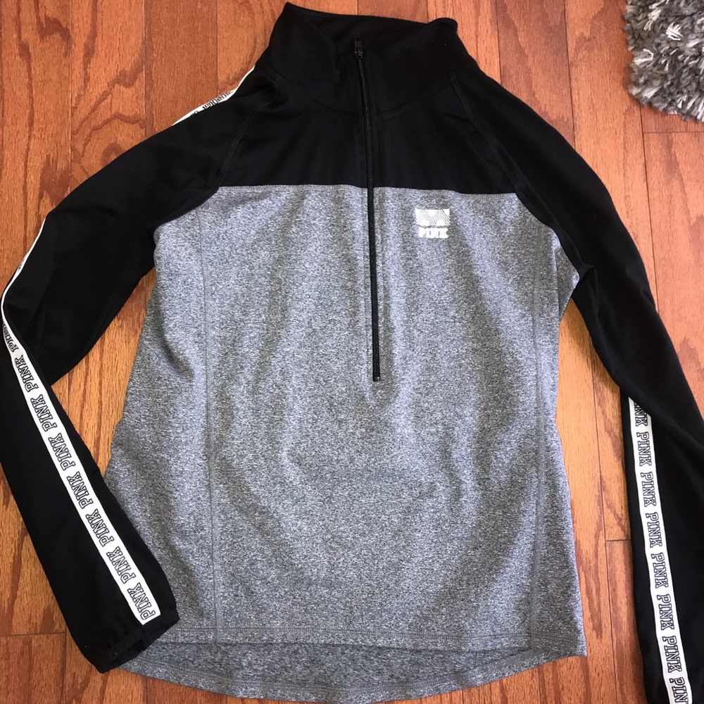 PINK WOMENS half zip sweatshirt